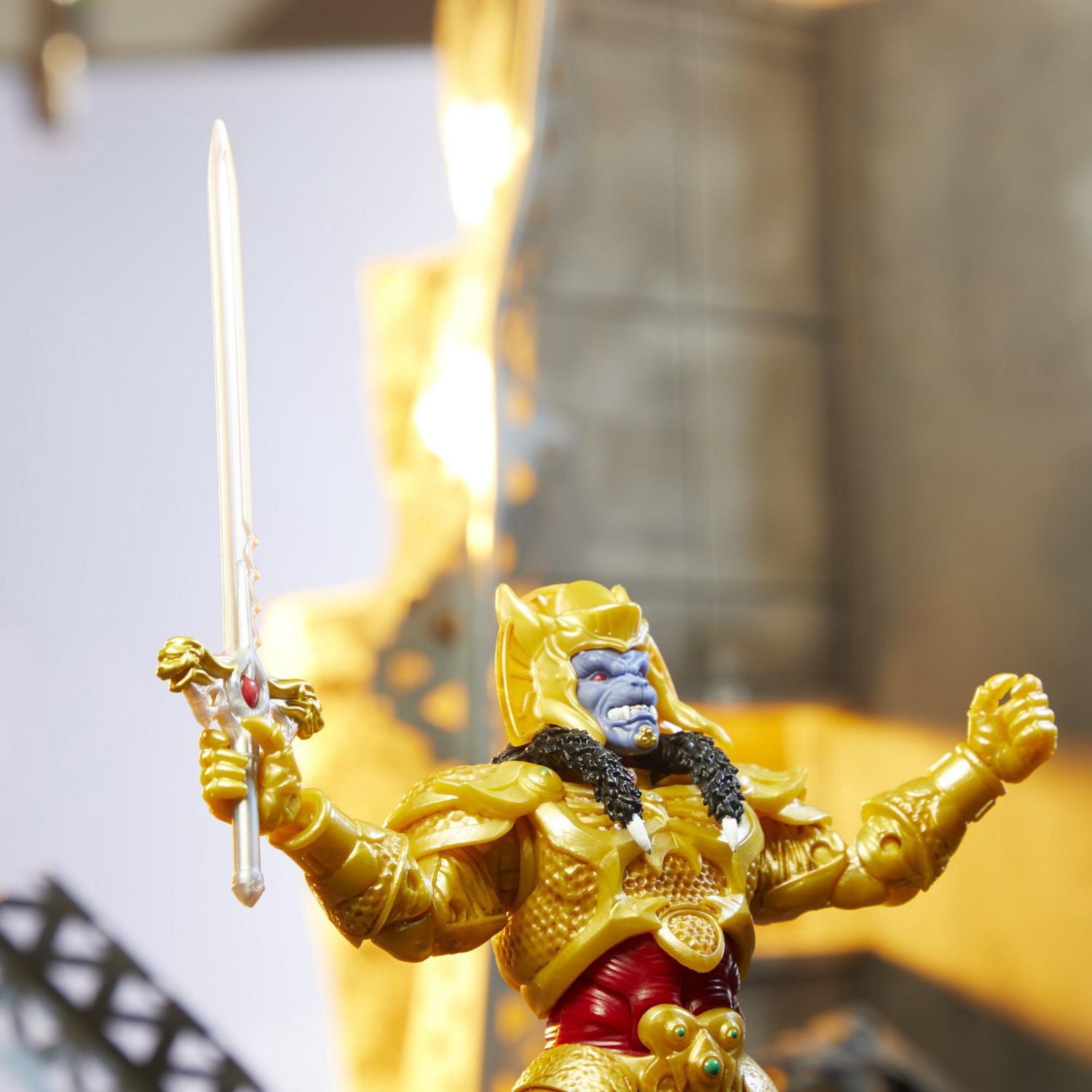 Power Rangers Lightning Collection Mighty Morphin, figurine Goldar de collection haut de gamme de 15 cm, avec accessoires