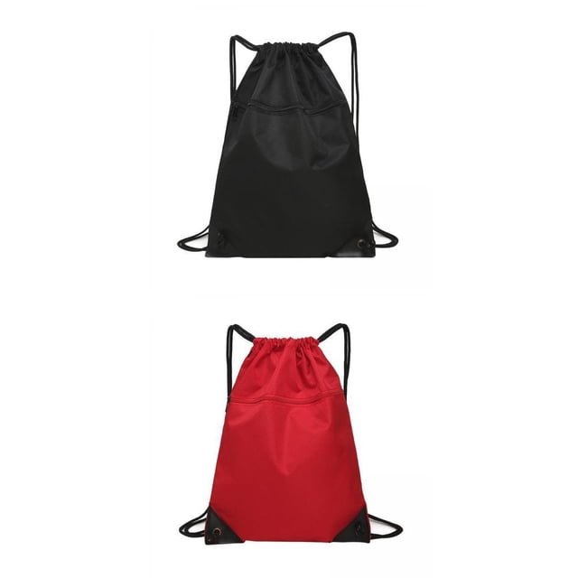 2x Travel Nylon Drawstring Beach Shoes Bags Gifts Baoblaze mochilas de cuerdas