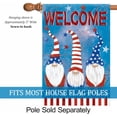 thumbnail image 2 of Welcome Strip and Star Decor Gnomes America House Flag Patriotic Outdoor Yard Flag 28" x 40", 2 of 6