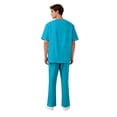 thumbnail image 5 of Domuza Scrubs Medical Uniform Man Scrubs Set Medical Scrubs Top and Pants, with Multiple Pockets Turquoise S, 5 of 5