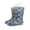 Grey Car, variant on Kids Rain Boots Shiny Glitter Waterproof For Girls With Handles