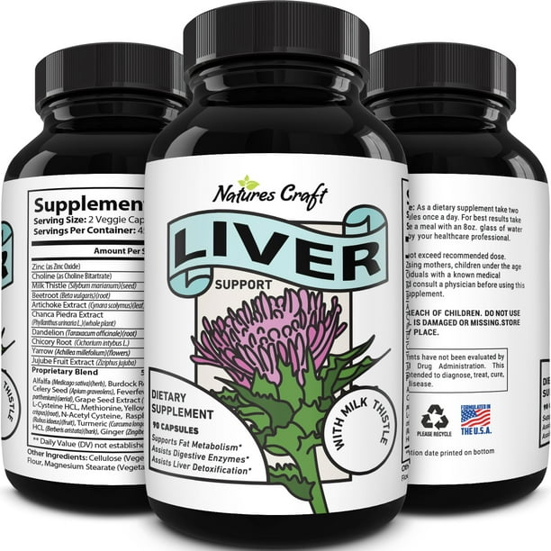 Best Liver Supplements with Milk Thistle Artichoke Dandelion Root
