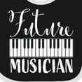 thumbnail image 4 of Inktastic Future Musician Piano Music Boys or Girls Baby Bib, 4 of 4