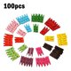 thumbnail image 1 of Abrazadera de madera de sellado de 100 piezas, clip para fotos artesanales, abrazadera de almacenamiento para aperitivos, 10 colores mezclados Eigraketly HA5499-02B, 1 of 6