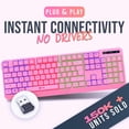 thumbnail image 2 of Teclado KLIM Chroma Wireless Gaming RGB Rosa, 2 of 7