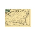 thumbnail image 2 of Railroad Map - Savannah and Memphis Railroad - Colton 1872 - Vintage Wall Art, 2 of 4