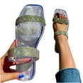 thumbnail image 4 of Floenr Womens Sandals Flip Flops for Women,Summer Sandals For Women Flat Slip On Sandals Crystal Roman Shoes Open Toe Casual Sandals Slippers, 4 of 9
