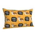 thumbnail image 2 of Kll Corgi Pillow Covers Envelope Closure,Super Soft And Cozy Fuzzy Fleece Pillow Case Cover 14"X20", 2 of 9