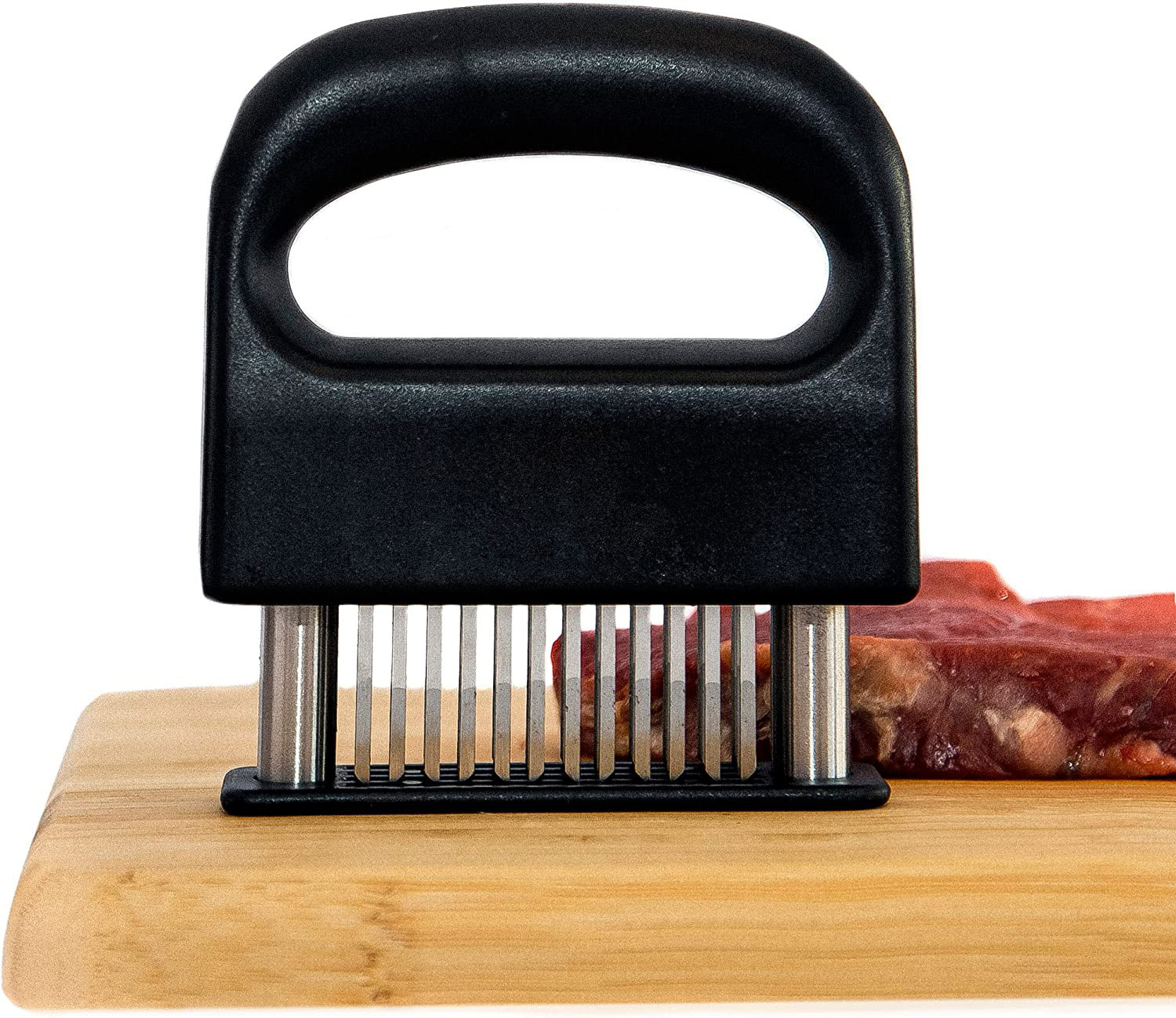 Meat Tenderizer Tool with Upgraded 50 Sharper Stainless Steel, Best For Tenderizing, BBQ