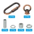 thumbnail image 3 of Unique Bargains M10 Lamp Female Loop Holder with Chain Quick Link Lifting Eye Nut Hook Ring 88 Lbs Load Red Bronze, 3 of 5