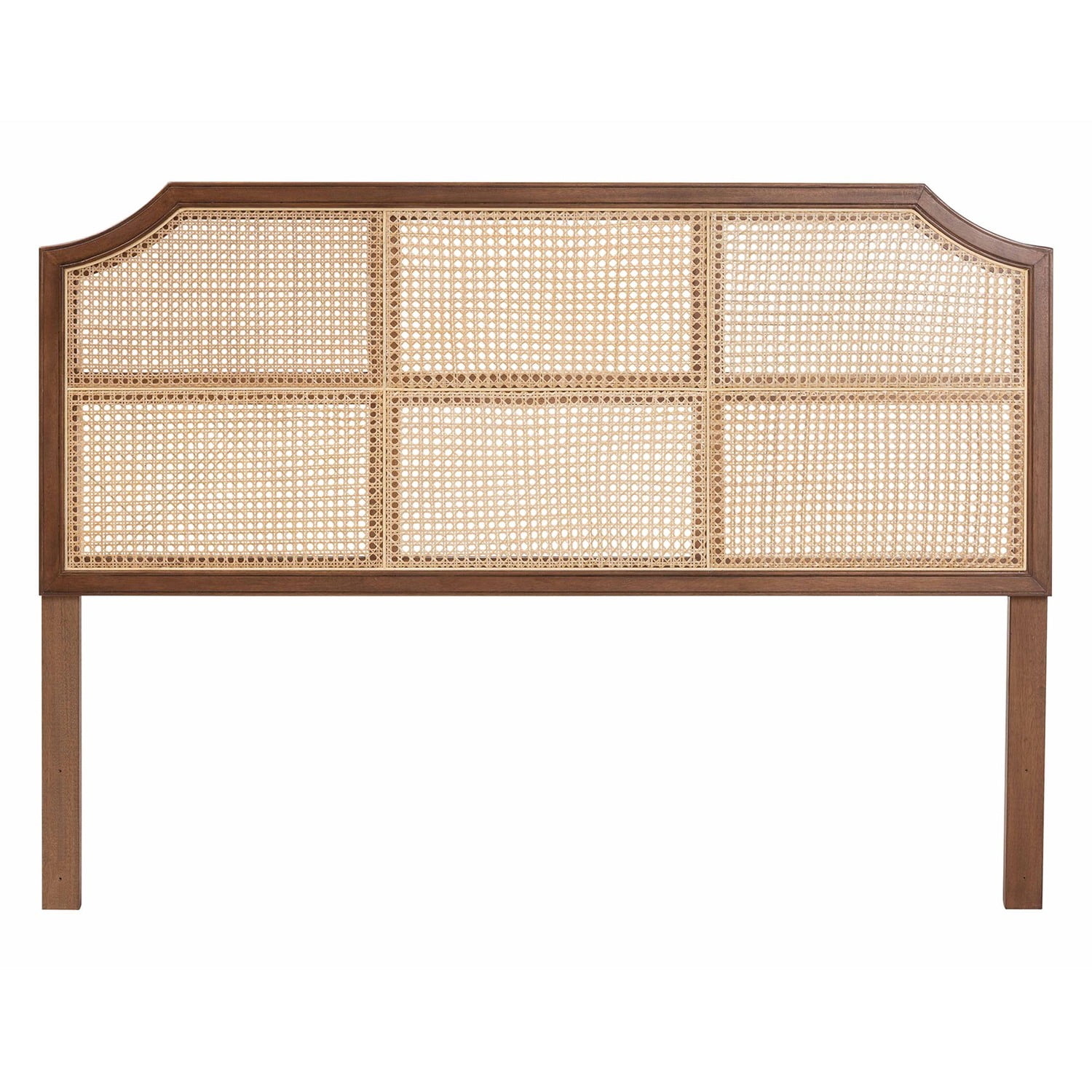 Baxton Studio Hermine Bamboo Woven Headboard Wood Backrest Panel Queen Size