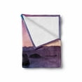 thumbnail image 2 of Nature Soft Flannel Fleece Blanket, Bonsai Rock in Lake Tahoe Tropical Surreal Scenery Exotic Vivid Colors Artwork, Cozy Plush for Indoor and Outdoor Use, 60" x 80", Purple Grey Blue, by Ambesonne, 2 of 6