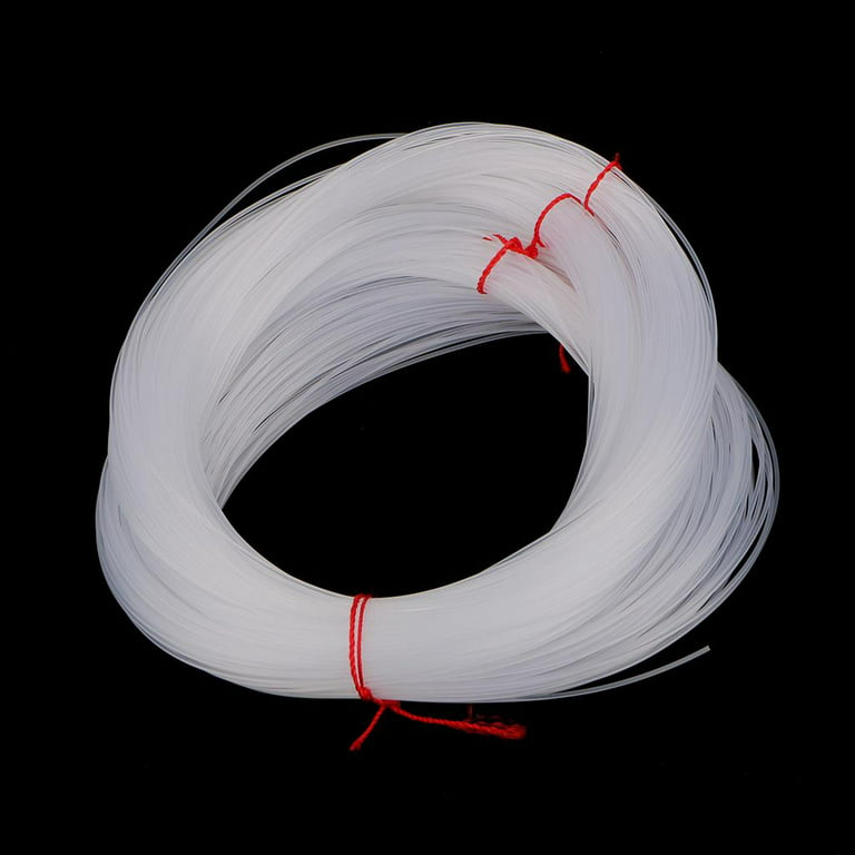 2x 100m Fishing Clear Wire Nylon Non Stretch Beading Transparent String Cord  