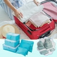 thumbnail image 4 of 6-Piece Travel Storage Bag Set - Multifunctional Packing Organizer Bags for Clothes, Toiletries & Accessories - Lightweight & Durable Travel Organizers, 4 of 4