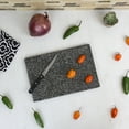 Home Basics 8" x 12" Granite Cutting Board, Black