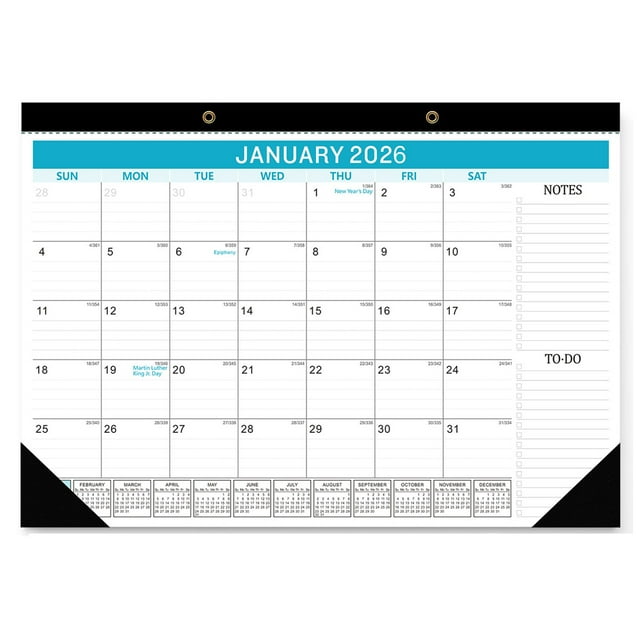Wzzjkit Calendrier 2026 Janvier 2026 Juin 2027 Calendrier 2026 Planificateur avec Reliure Jumelle Crochet Suspendu