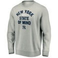 thumbnail image 2 of Men's Gray New York Yankees Heater Pullover Sweatshirt, 2 of 3