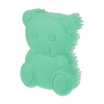 Unique Bargains Soft Silicone Body Shower Scrubber Brushes Deep Green