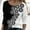 Black, variant on AOOCHASLIY Women Fall Tops Fashion Women Casual Printing Round Neck Long Sleeve Loose T-Shirt Blouse Pullover Tops