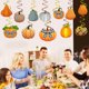 thumbnail image 5 of Ganfancp 12Pcs Día de Acción de Gracias Tema Calabaza Papel Tornillo Colgante Fiesta Escena Decoración Decoración Colgante Ofertas Del Día 12 Tarjetas de Calabaza + 12 Espirales Individuales, 5 of 7