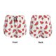thumbnail image 3 of Balery Hand Drawn Watermelon Pantalones cortos deportivos para mujer con forro y dos bolsillos, elásticos, para entrenamiento, gimnasio, yoga-Large, 3 of 7