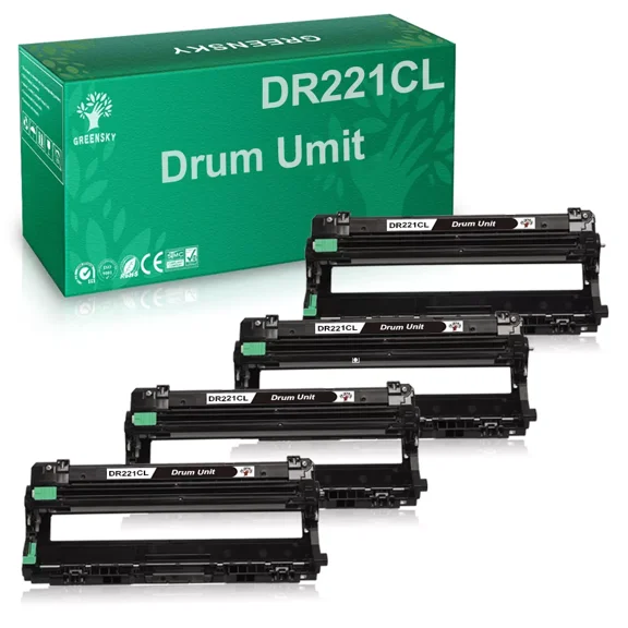4Set DR221 Drum Unit for Brother DR221CL TN221 HL-3140CW MFC-9330CDW MFC-9340CDW