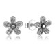 thumbnail image 3 of Flower Heart Stud- Pearl Small Earrings----0.4cm--Product code 81396 0.4cm, 3 of 4