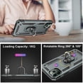 thumbnail image 6 of For Samsung Galaxy S24 Ultra 5G Shockproof Hybrid Dual Layer PC+TPU with Ring Stand Metal Kickstand Heavy Duty Armor Shell Phone Case Cover by Xpression - Green, 6 of 9