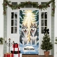 thumbnail image 5 of Santa Claus Door Cover, Festive Decoration Door Curtain, Polyester Fabric Material, Suitable for Front Door Indoor Decoration, Adding Holiday Joyful, Christmas Party Decoration, Family Holiday Decor, 5 of 6