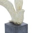 thumbnail image 6 of 14", 15", 9"H Gold Polystone Handmade Bird Sculpture, by DecMode (3 Count), 6 of 16