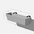 thumbnail image 2 of Veradek Pure Series Railing 36" Planter 2 Pack Grey, 2 of 9