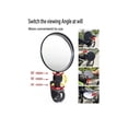 thumbnail image 2 of 2pcs Black Bicycle Rearview Mirror Foldable Motorcycle Reflective Mirror,8cm, 2 of 4