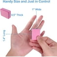 thumbnail image 6 of Nail Buffers (50 Pack), Mini Buffer Block Nail File for Acrylic Nails and Natural Nails, 100/180 Grit Nail Buffer Block Bulk Buffing Blocks for Nail Buff Professional Manicure File Blocks Set Pink, 6 of 7