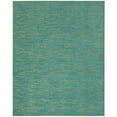 thumbnail image 6 of HomeRoots 9' X 12' Blue And Green Striped Non Skid Indoor Outdoor Area Rug, 6 of 7