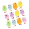 thumbnail image 4 of Miangastore 12pcs Mini Chicks Easter Mini Fluffy Chicks Plush Chicken Figures Easter Cake Decorations, 4 of 8