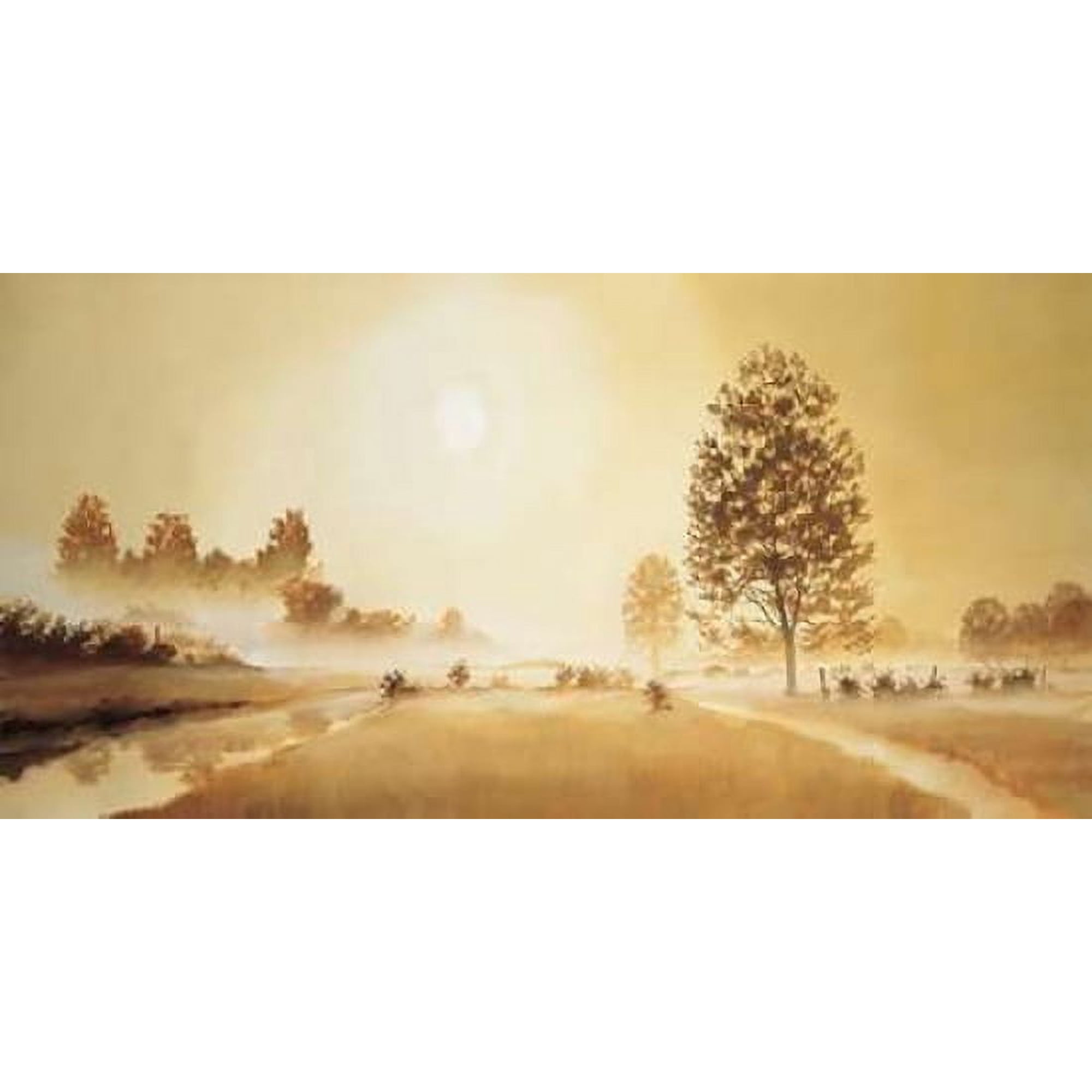 Misty landscape I Canvas Art - Frans Nauts (10 x 20)