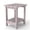 Grey, variant on Ayaya 2-Tier Adirondack Side Table, 17" Solid Wood Square End Table, Outdoor Patio Table for Living Room, Porch, Poolside – Weather Resistant Black