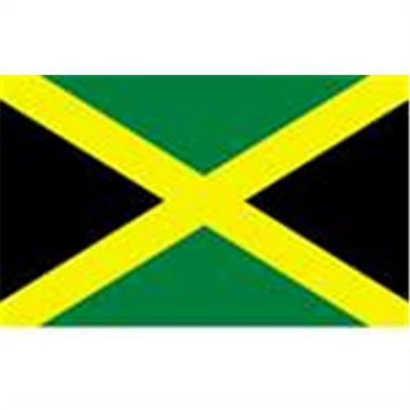 Annin Flagmakers 194236 2 ft. X 3 ft. Nyl-Glo Jamaica Flag