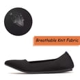 thumbnail image 6 of Flatgios Pointed-Toe Flat Knit Dress Shoes Comfortable Women's Shoes Women's Classic Soft Shoes Black-10, 6 of 10