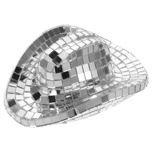 WEUVEB Reflective Disco Mirror Hat for Party, Home Decor, Table Centerpiece, Festival and Event Decoration
