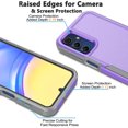 thumbnail image 3 of Galaxy A15 5G Case , 2 in 1 Phone Case for Samsung Galaxy A15 5G 6.5 inch ,Takfox Shockproof Protection Heavy Duty Armor Hard Plastic & Rubber Rugged Full Body Bumper Cover ( Purple ), 3 of 12