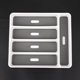 thumbnail image 5 of Large Gray Container 5 Compartments Storage Box for Tableware, 5 of 5