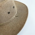 thumbnail image 5 of IDALL Straw Hat Sun Hat Men's Summer Sun Hat Panama Hat Men's Hat Beach Sun Hat Sun Jazz Hat British Top Hat Sun Hat Summer Hat Beach Hat Hats for Women Khaki One Size, 5 of 6