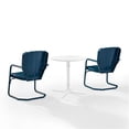 thumbnail image 5 of Crosley Furniture Ridgeland 3 Piece Metal Outdoor Bistro Set in Navy Gloss, 5 of 8