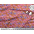 thumbnail image 2 of Soimoi Cotton Poplin Fabric Periwinkle Floral Print Fabric by Yard 56 Inch Wide, 2 of 3