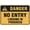 Warning Sign 3, variant on Danger No Entry Logging In Progress Sign 8"x12" Outdoor Metal, For Business Workplace Office Home Delivery Road Garden, Logging Danger Marker