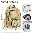 thumbnail image 5 of FUIALDOLG Capybara Axolotl Breathable Casual Daypack 17 Inch, Portable Multiple Zipper Pockets 600D Polyester Schoolbags, 5 of 11