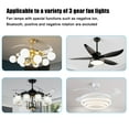 thumbnail image 2 of Amdohai 110V Universal Ceiling Fan Lamp Remote Control Kit 3-in-1 Ceiling Fan Light Speed Timing Wireless Remote Controller High Power Load, 2 of 7