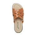 thumbnail image 3 of EASTLAND Womens Tan Brown Woven Comfort Hazel Round Toe Slip On Leather Sandals 9 M, 3 of 4
