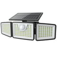thumbnail image 1 of Daphino Luces solares para exteriores, 2500 lm, sensor de movimiento, luces exteriores, 3 cabezales, 355 gran angular, luces de calle, luces de seguridad impermeables con 3 modos (negro, no remoto, 1, 1 of 9